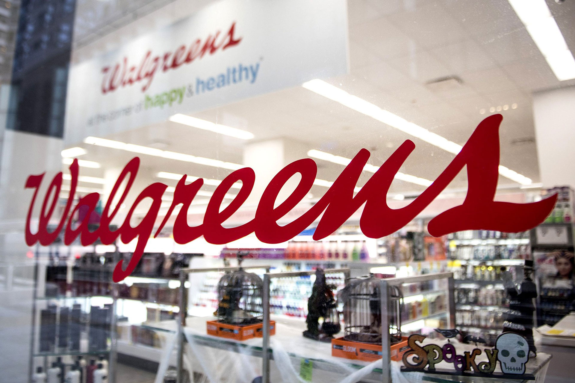 Walgreens - Commercial Property - logo on store window