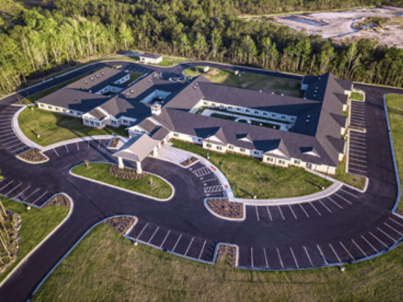 The Landings of Oak Island, aerial drone view