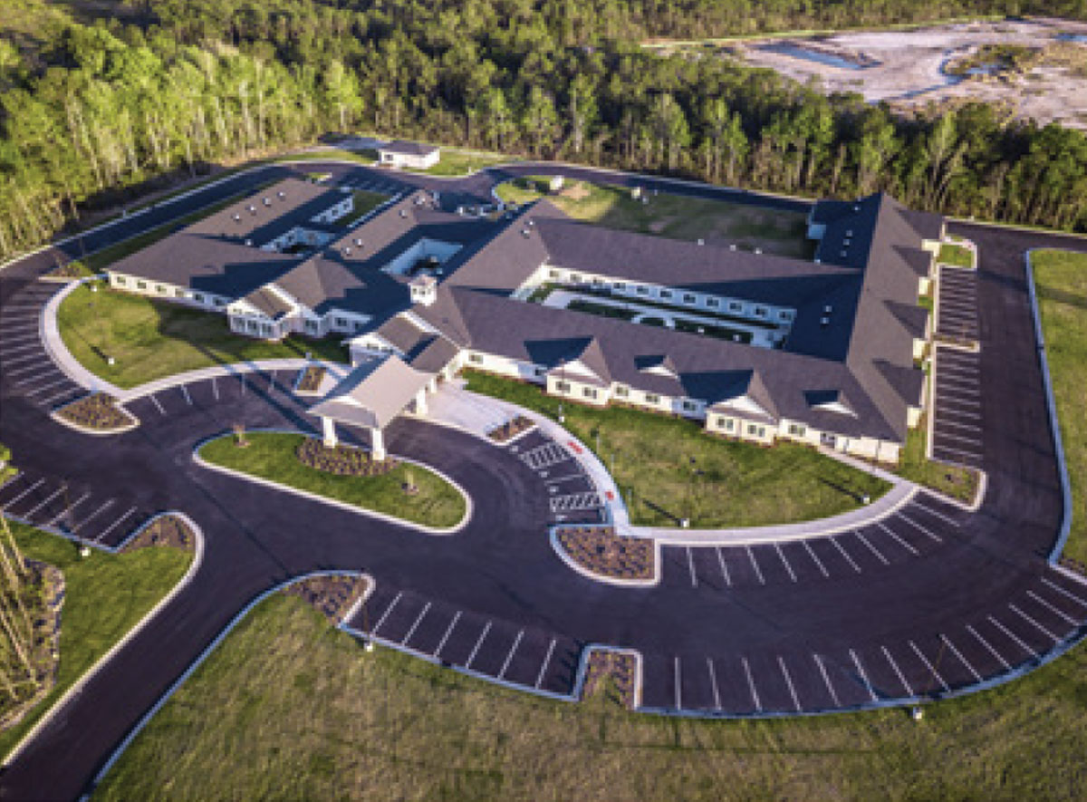 The Landings of Oak Island, aerial drone view