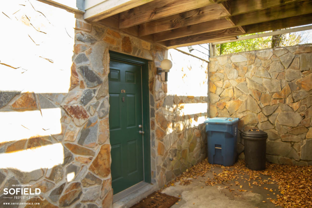 Village on the Green Townhomes - Boone - lower unit entrance